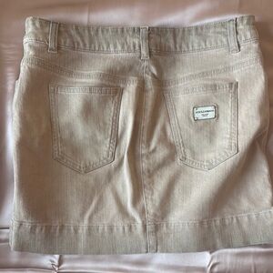 Dolce & Gabbana Beige Denim Skirt